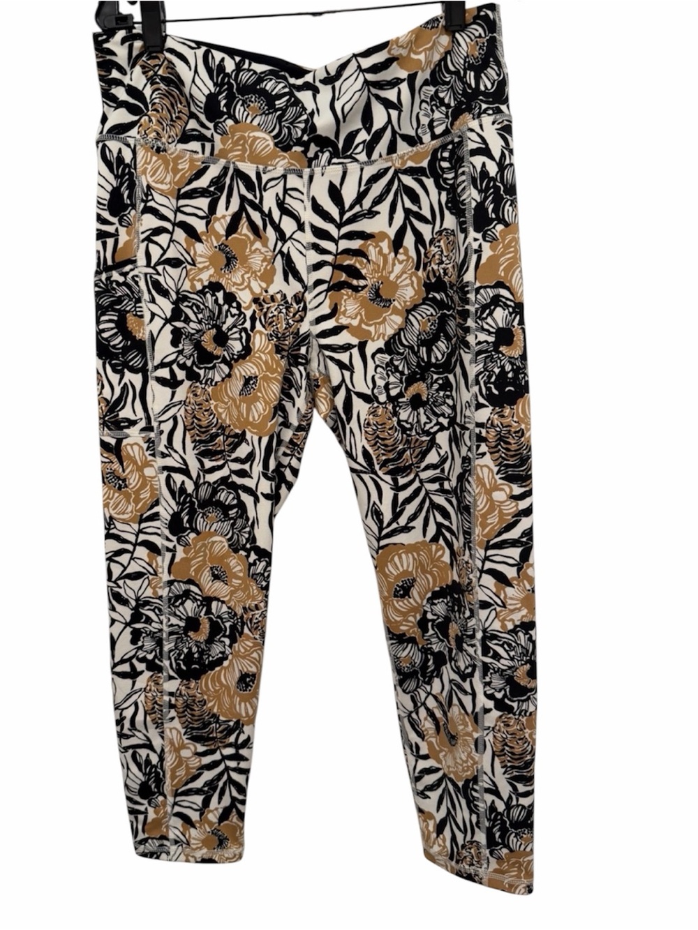 Lilly Pulitzer Onyx PEONY PARTY Luxletic High Rise Weekender Legging in XL